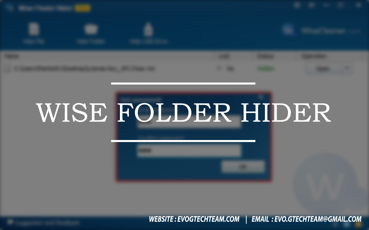 Wise Folder Hider下载 | 目录加密隐藏