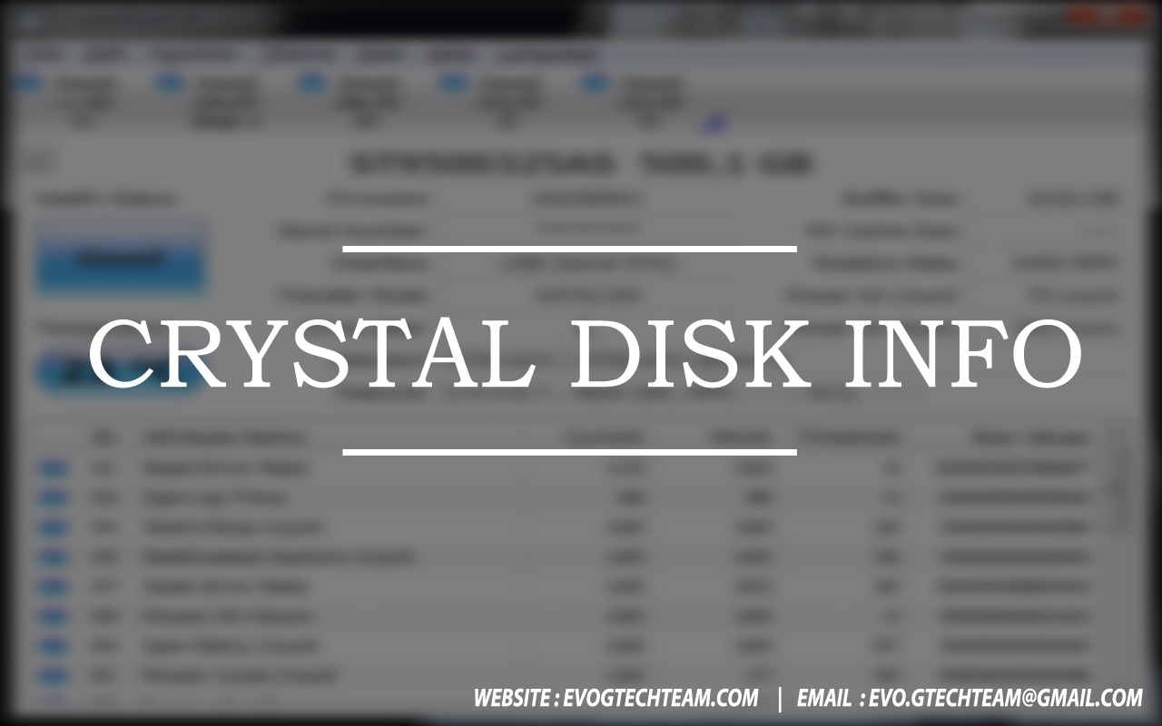 Crystal Disk Info下载 | 硬盘检测故障工具
